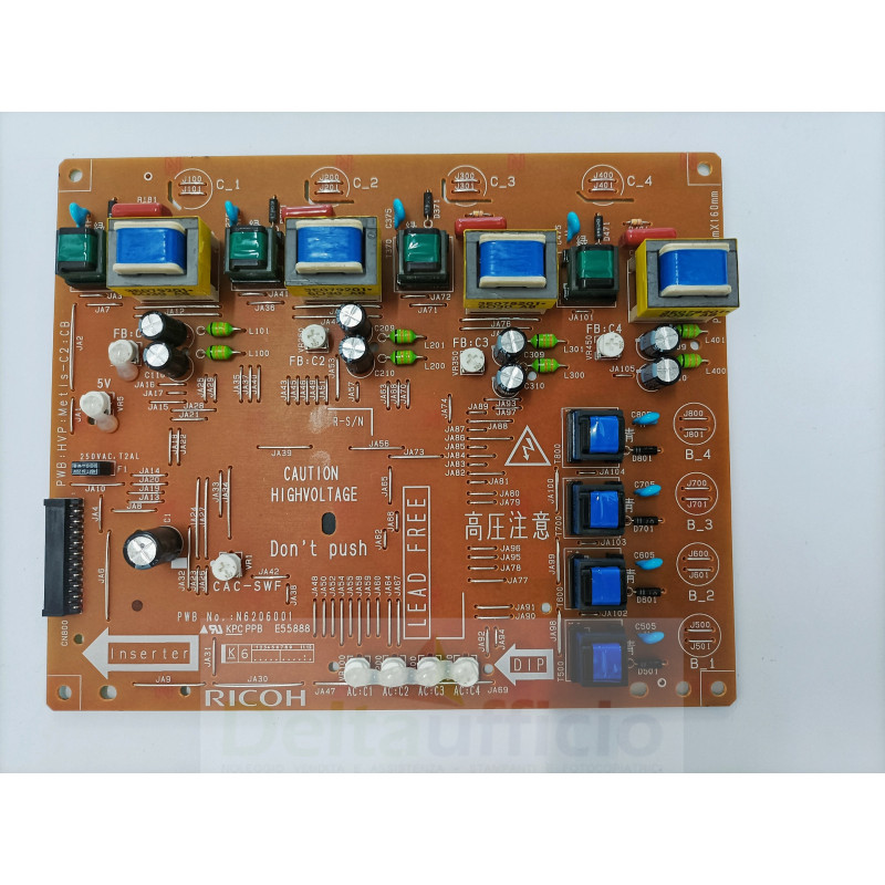 POWER PACK CBH SCHEDA ALTA TENSIONE cod. AZ320216 Ricoh MP C3504 EX